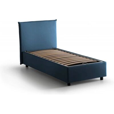 Cama Francesa Azul con Almacén DMORA - 140x190cm Cama Francesa Azul con Almacén DMORA - 140x190cm