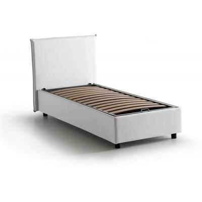 Cama de almacenamiento blanca DMORA - 80x190cm Italia Cama de almacenamiento blanca DMORA - 80x190cm Italia