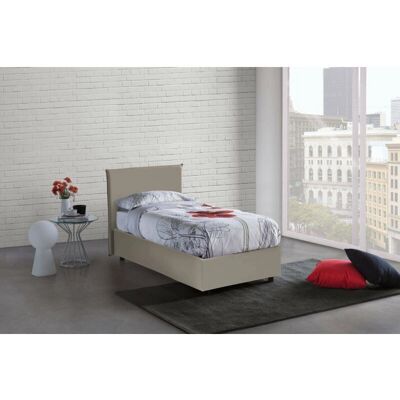 Talamo Italia Bett einfach - Mit Eco-Lederbezug - 90x190 cm Talamo Italia Bett einfach - Mit Eco-Lederbezug - 90x190 cm