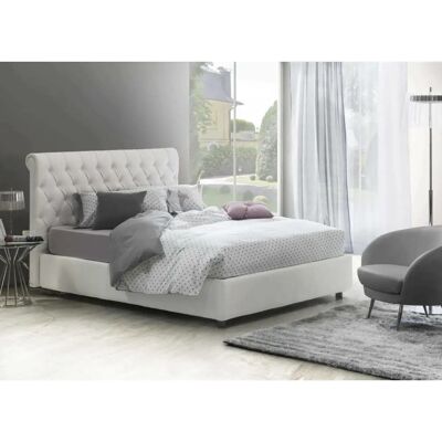 Talamo Italia Doppeltbett mit Stauraum - Eco-Leder, 160x190 cm Talamo Italia Doppeltbett mit Stauraum - Eco-Leder, 160x190 cm