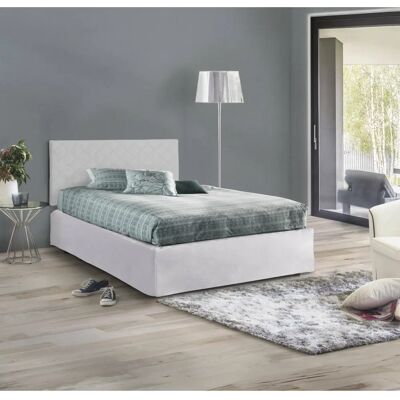 Cama doble de ecocuero con base ortopédica - Cama Cama doble de ecocuero con base ortopédica - Cama