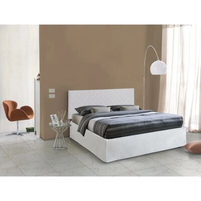 TALAMO ITALIA Dberish - Bett mit Eco-Leder-Kopfteil - 160x190cm TALAMO ITALIA Dberish - Bett mit Eco-Leder-Kopfteil - 160x190cm
