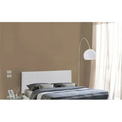 Cabecero de cama doble TALAMO ITALIA - Polipiel, Blanco Cabecero de cama doble TALAMO ITALIA - Polipiel, Blanco