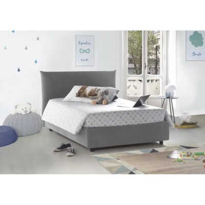Cama Talamo Italia con Almacenamiento - Dlevant, Tapizado en Tela Cama Talamo Italia con Almacenamiento - Dlevant, Tapizado en Tela