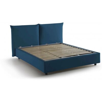 Cama DMORA Ddestr - Almacenamiento, 160x200cm, Azul - Cama Cama DMORA Ddestr - Almacenamiento, 160x200cm, Azul - Cama
