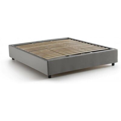 Cama DMORA Azzurra - Para colchón 140x190 cm - Diseño italiano moderno Cama DMORA Azzurra - Para colchón 140x190 cm - Diseño italiano moderno