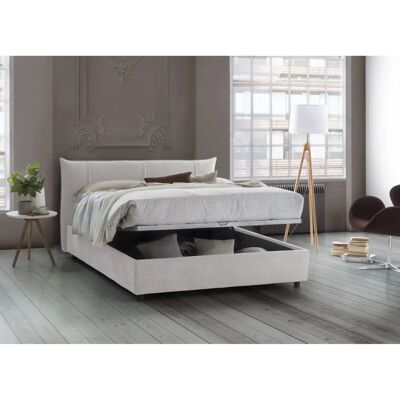 Cama TALAMO ITALIA con Almacenamiento - 160x190cm, Blanco, Hecho en Italia Cama TALAMO ITALIA con Almacenamiento - 160x190cm, Blanco, Hecho en Italia