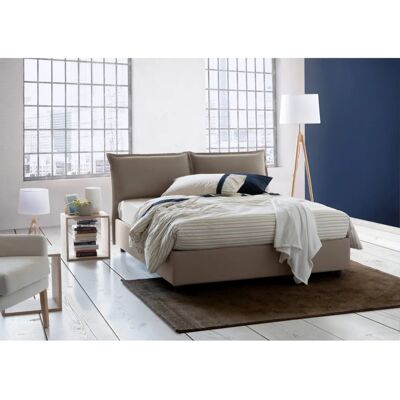TALAMO ITALIA - Letto Agnese con Contenitore in Tessuto - Adatto per Materasso TALAMO ITALIA - Letto Agnese con Contenitore in Tessuto - Adatto per Materasso
