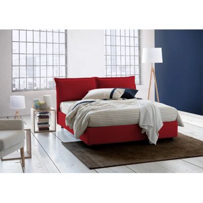 Letto Doppio Talamo Italia con Contenitore - 160x200cm - Rosso Letto Doppio Talamo Italia con Contenitore - 160x200cm - Rosso