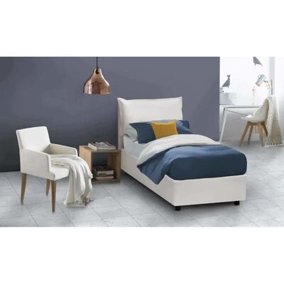 Cama individual Dmora con almacenamiento - Calidad italiana Cama individual Dmora con almacenamiento - Calidad italiana