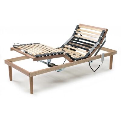 TALAMO ITALIA Bettbasis Damiana - Verstellbare Holzlatten - 80x190cm - Orthopädisch TALAMO ITALIA Bettbasis Damiana - Verstellbare Holzlatten - 80x190cm - Orthopädisch