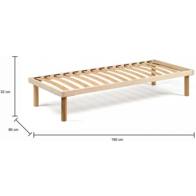 Somier de listones de madera Mariachiara de Dmora - Soporte ortopédico - Fabricado en Italia Somier de listones de madera Mariachiara de Dmora - Soporte ortopédico - Fabricado en Italia