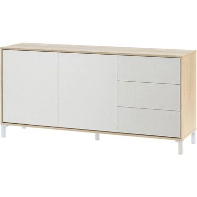 DMORA Rovere Bianco Moderno Credenza - Credenza DMORA Rovere Bianco Moderno Credenza - Credenza
