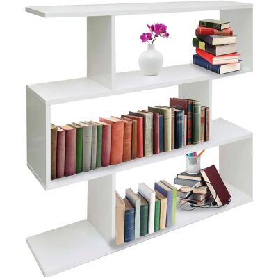 DMORA Hampton Libreria - Scaffale Moderno Salvaspazio - 110x24x97cm DMORA Hampton Libreria - Scaffale Moderno Salvaspazio - 110x24x97cm