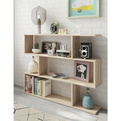 DMORA Libreria Hampton - Scaffale Bifacciale Moderno 110x24x97 cm DMORA Libreria Hampton - Scaffale Bifacciale Moderno 110x24x97 cm