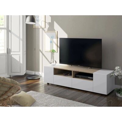 DMORA Topeka Mueble de TV - Estante Moderno Bajo Multifuncional DMORA Topeka Mueble de TV - Estante Moderno Bajo Multifuncional