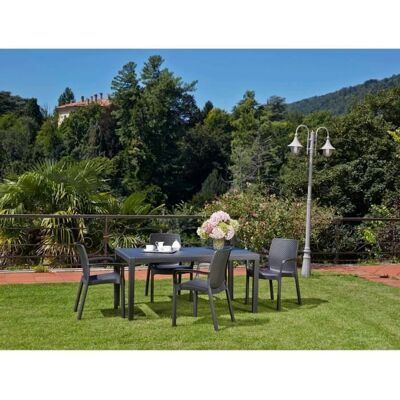 DMORA Imola Gartentisch - Rechteckig Mehrzweck Rattan-Optik DMORA Imola Gartentisch - Rechteckig Mehrzweck Rattan-Optik
