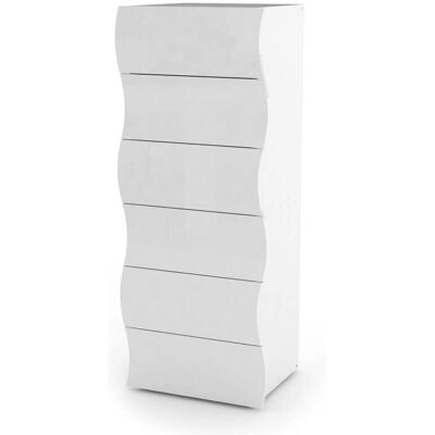 Dmora - Commode avec 6 tiroirs - Fabriqué en Italie - Design moderne - Meubles de chambre Dmora - Commode avec 6 tiroirs - Fabriqué en Italie - Design moderne - Meubles de chambre