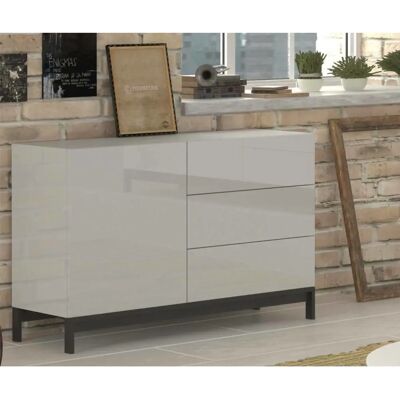 DMORA Weiße Moderne Credenza - Italienisches Design, 110x40x47cm DMORA Weiße Moderne Credenza - Italienisches Design, 110x40x47cm