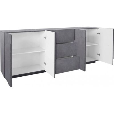 DMORA Buffet - Moderno con 4 porte e 3 cassetti DMORA Buffet - Moderno con 4 porte e 3 cassetti