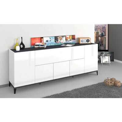 DMORA Credenza mit 6 Türen - Italienisches Modernes Stauraum-Möbel DMORA Credenza mit 6 Türen - Italienisches Modernes Stauraum-Möbel