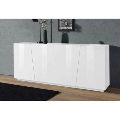 DMORA Credenza Moderna Bianca - 200x43cm - Made in Italy DMORA Credenza Moderna Bianca - 200x43cm - Made in Italy