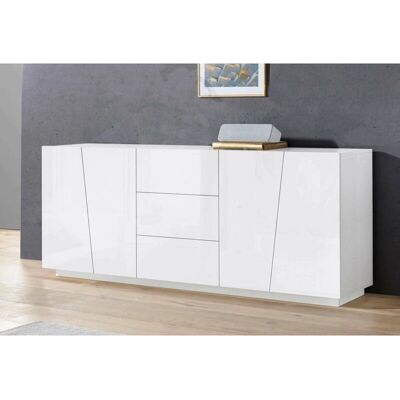 DMORA Moderner Sideboard - 4 Türen 3 Schubladen - Made in Italy DMORA Moderner Sideboard - 4 Türen 3 Schubladen - Made in Italy