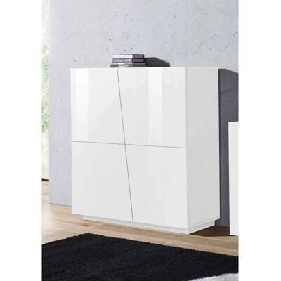 DMORA Buffet moderno bianco con 4 ante - Buffet DMORA Buffet moderno bianco con 4 ante - Buffet