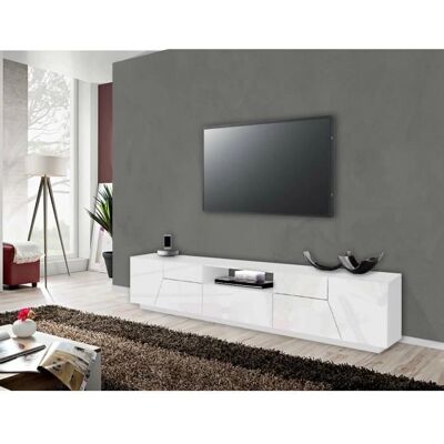 DMORA Dfilipp Mueble de TV Blanco Moderno - 220x43 - Aparador DMORA Dfilipp Mueble de TV Blanco Moderno - 220x43 - Aparador