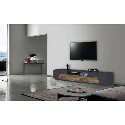 DMORA TV-Schrank - Moderner Italienischer Stil - 4 Türen - 260x43x46cm DMORA TV-Schrank - Moderner Italienischer Stil - 4 Türen - 260x43x46cm