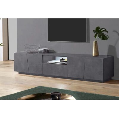 DMORA - Mueble para TV - Hecho en Italia - Soporte para televisor - 4 puertas, 1 cajón - 220x43h46 DMORA - Mueble para TV - Hecho en Italia - Soporte para televisor - 4 puertas, 1 cajón - 220x43h46