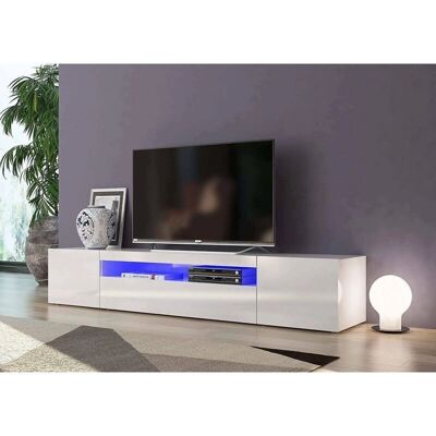 DMORA Dfirman TV Möbel - 3-türig, Made in Italy, Weiß Hochglanz, LED-Beleuchtung DMORA Dfirman TV Möbel - 3-türig, Made in Italy, Weiß Hochglanz, LED-Beleuchtung