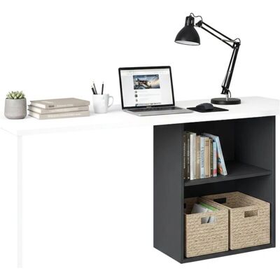 Dmora 110x50h75 Gris Ceniza Escritorio Moderno Ahorrar Espacio Dmora 110x50h75 Gris Ceniza Escritorio Moderno Ahorrar Espacio