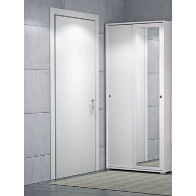 Armario DMORA Dmontic - Puertas correderas, espejo, espacio para ropa Armario DMORA Dmontic - Puertas correderas, espejo, espacio para ropa