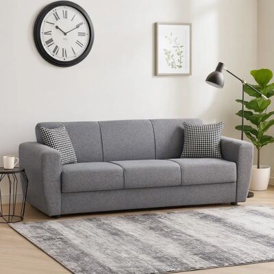 Dmora - Escobar - Grau - 3-Sitzer - Sofa bed Dmora - Escobar - Grau - 3-Sitzer - Sofa bed