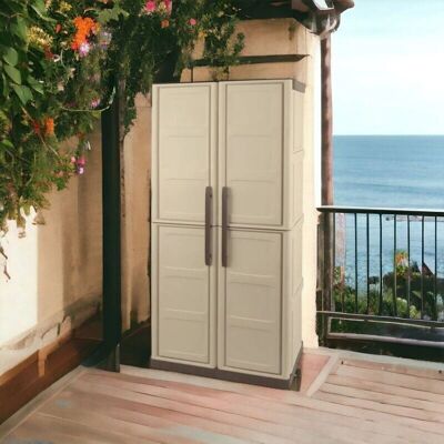 Dmora Armario de almacenamiento - 70x39h165 - Beige - Diseño duradero y moderno Dmora Armario de almacenamiento - 70x39h165 - Beige - Diseño duradero y moderno