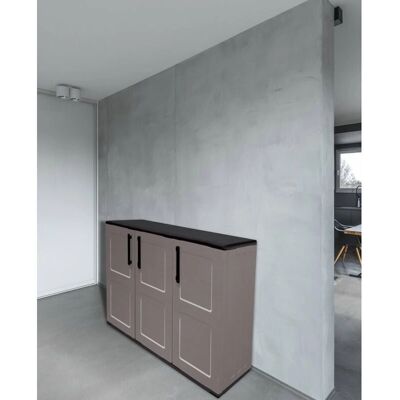 Dmora - Mehrzweckschrank - Grau - Innen/Außen Dmora - Mehrzweckschrank - Grau - Innen/Außen