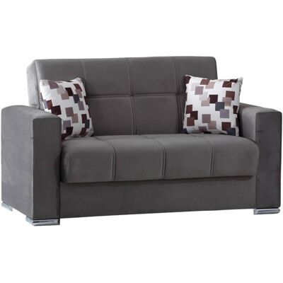 DMORA Dgosen Grau Schlafsofa - 2-Sitzer mit Stauraum DMORA Dgosen Grau Schlafsofa - 2-Sitzer mit Stauraum