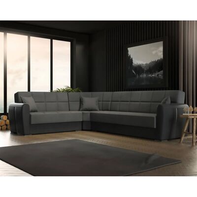 DMORA Schlafsofa - Wendbares Ecksofa mit Stauraum - Modernes Design DMORA Schlafsofa - Wendbares Ecksofa mit Stauraum - Modernes Design