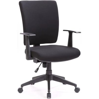 Dmora - Palmerston - Schwarz - Armlehnen - Bürostuhl Dmora - Palmerston - Schwarz - Armlehnen - Bürostuhl