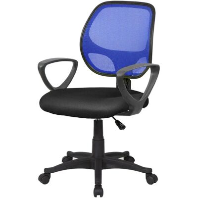 DMORA - Geraldton - Schwarz - Blau - Office chair DMORA - Geraldton - Schwarz - Blau - Office chair