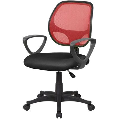 DMORA - Geraldton - Schwarz-Rot - Mesh - Office chair DMORA - Geraldton - Schwarz-Rot - Mesh - Office chair