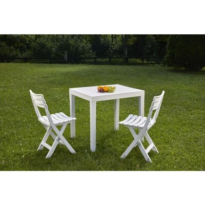 DMORA Garten Set - Für Drinnen Und Draußen 2 Stühle Tisch DMORA Garten Set - Für Drinnen Und Draußen 2 Stühle Tisch