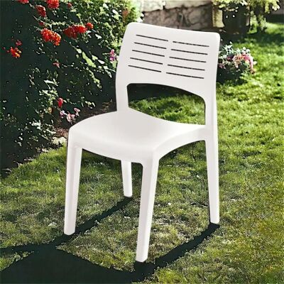 Silla de jardín Dmora - Apilable, Resistente a la intemperie, Italia - Muebles de jardín Silla de jardín Dmora - Apilable, Resistente a la intemperie, Italia - Muebles de jardín