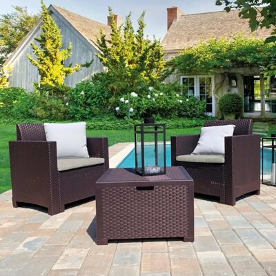 Dmora Neptune Outdoor Lounge Set - Wetterfest, Italien Dmora Neptune Outdoor Lounge Set - Wetterfest, Italien