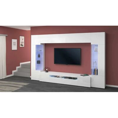 Dmora Clementino Wand-System - Platzsparender TV-Schrank - Made in Italy Dmora Clementino Wand-System - Platzsparender TV-Schrank - Made in Italy
