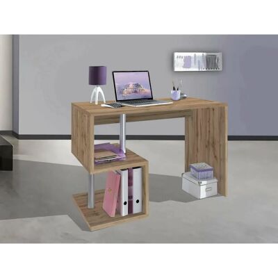 Bureau Dmora Modèle - Table multi-positions gain de place - 100x50h78 cm - Chêne - Publicité Bureau Dmora Modèle - Table multi-positions gain de place - 100x50h78 cm - Chêne - Publicité