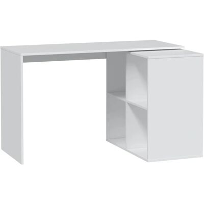 DMORA Escritorio Revere - Escritorio de esquina reversible - 152x49h74 cm - Blanco DMORA Escritorio Revere - Escritorio de esquina reversible - 152x49h74 cm - Blanco
