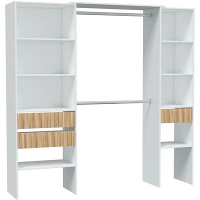 Armoire Donest Dmora - Gain de place, Moderne, Bois stratifié - Armoire - Publicité Armoire Donest Dmora - Gain de place, Moderne, Bois stratifié - Armoire - Publicité