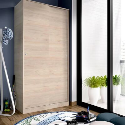 DMORA Kleiderschrank Kilimangiaro - 2 Schiebetüren - 100x50x204cm DMORA Kleiderschrank Kilimangiaro - 2 Schiebetüren - 100x50x204cm